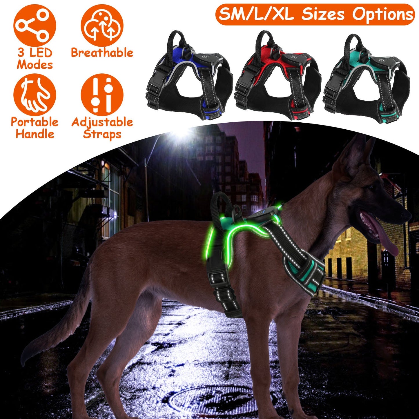 GBruno Light Up Dog Harness | Purrfect Pet Kingdom
