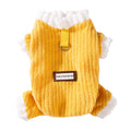 Simple Fabric Label Four-legged Fleece For Autumn And Winter Cats, Warm And Thick Teddy Dog Pet Clothes For Hairless Cats