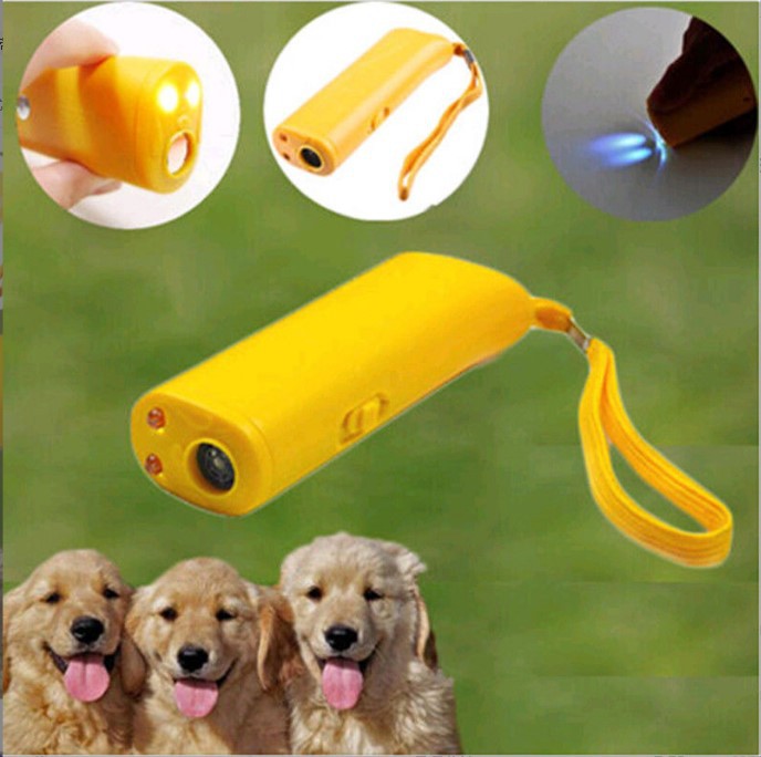 Dog Bark Deterrent Ultrasonic Handheld Trainer with LED Ligh