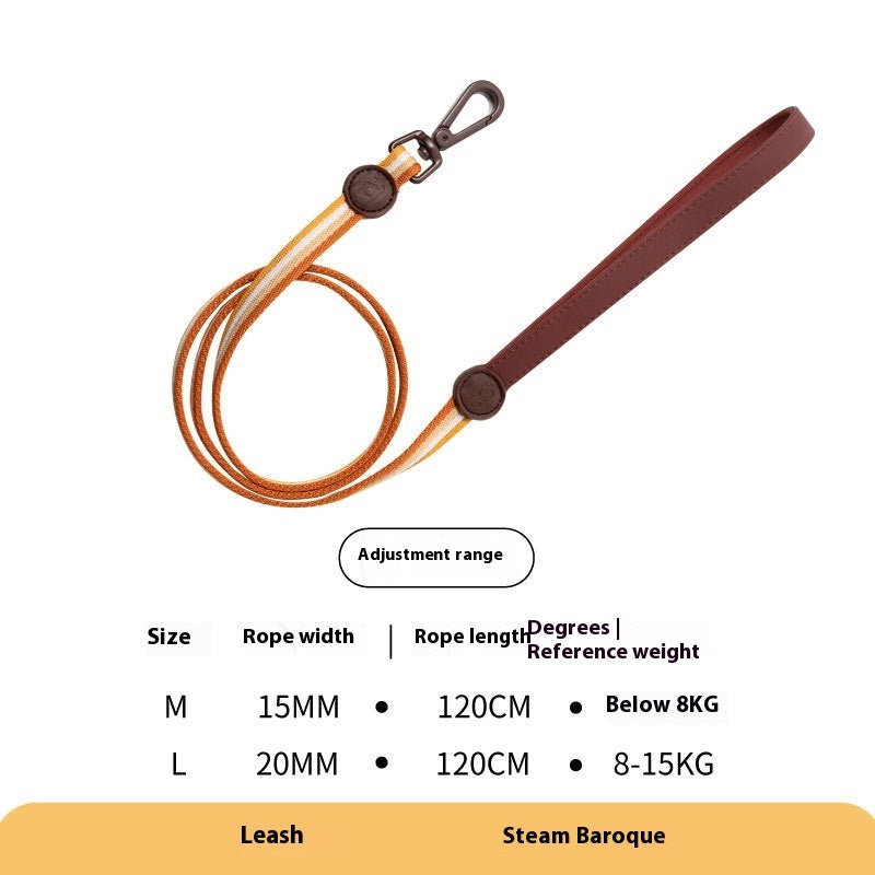 Retro Record Hand Holding Rope Small And Medium-sized Dogs Collar Vest - Majestic Pet Kingdom