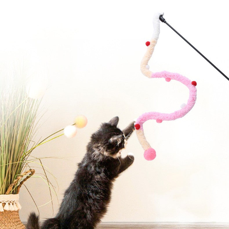 Innovative Colorful Plush Cat Teaser