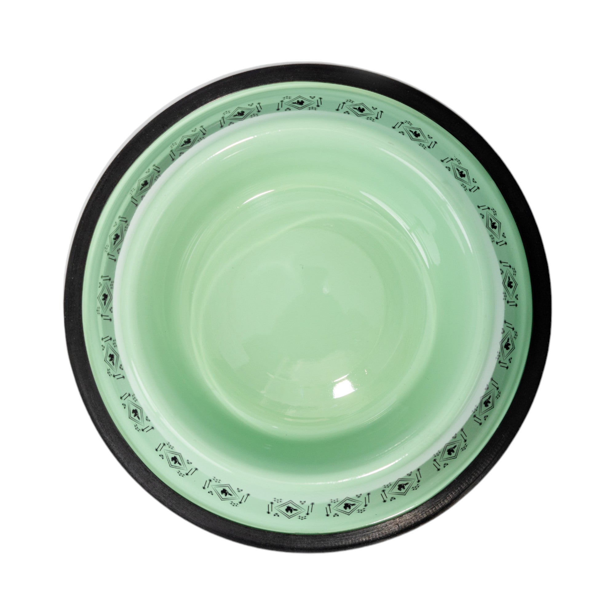 Non-Skid Boho Stainless Steel Dog Bowl with Unicorn Print