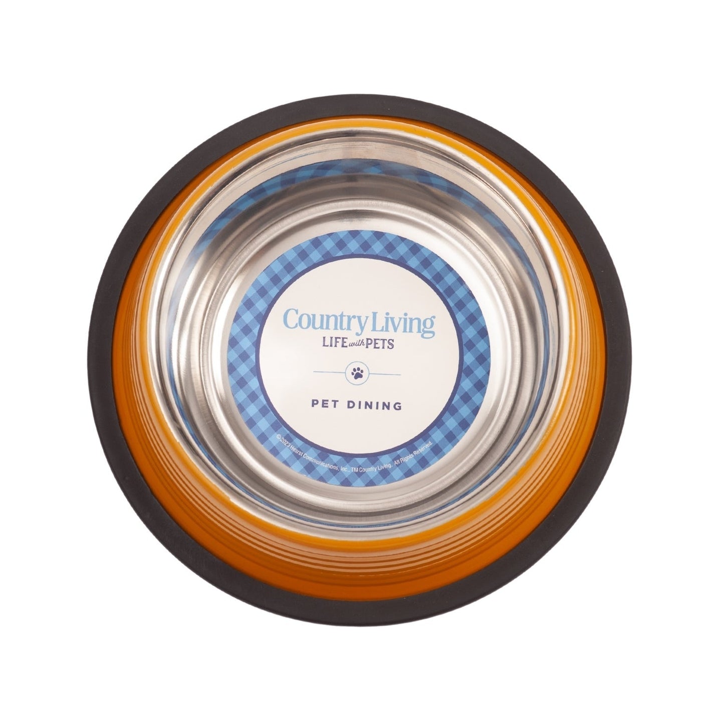 Dog Bowls Set of 2 Golden Yellow Ribbed Non-Slip Pet Dishes - Detail Angle 3 | Majestic Pet Kingdom