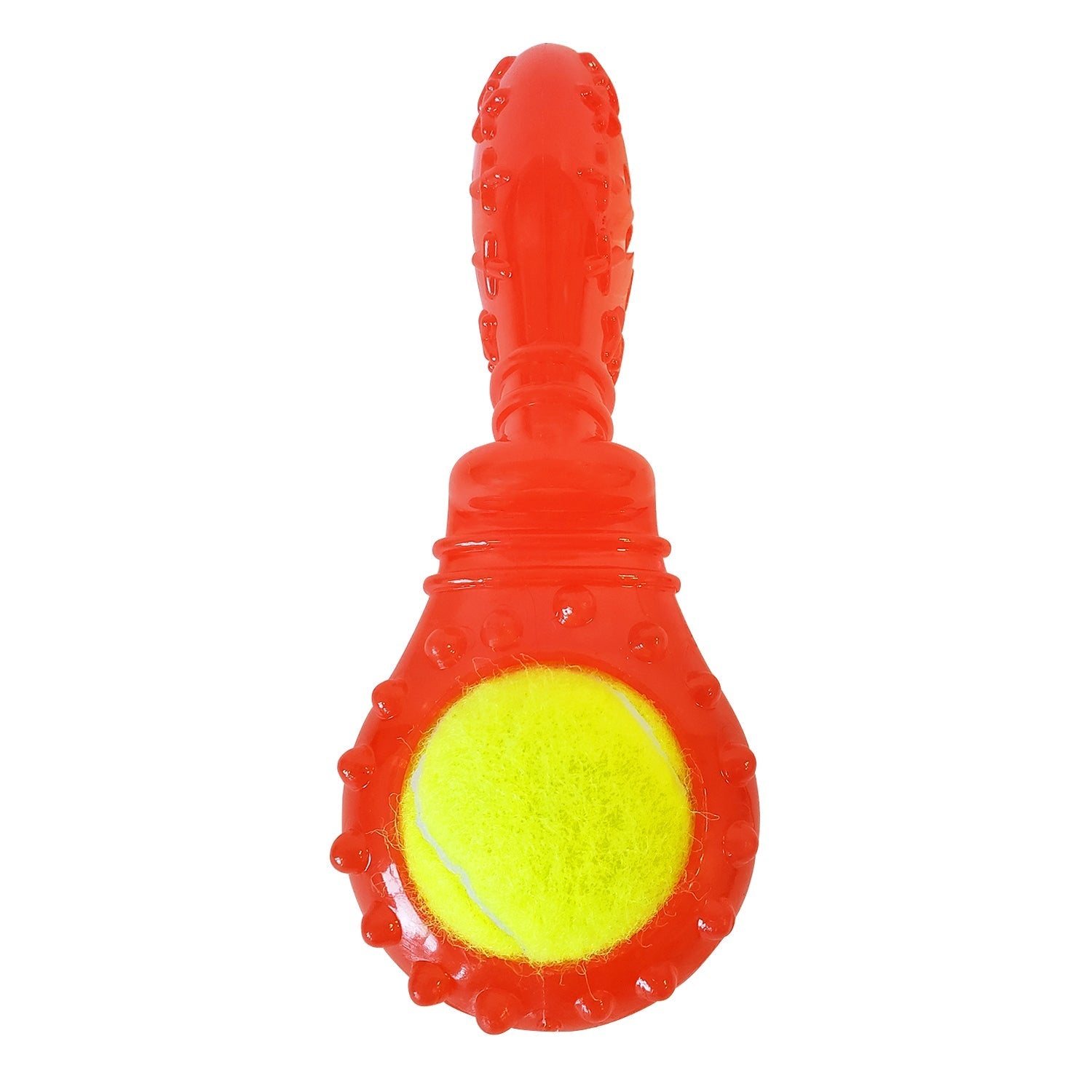 TPR Interactive Dog Chew Toy with Squeaker & Treat Fill