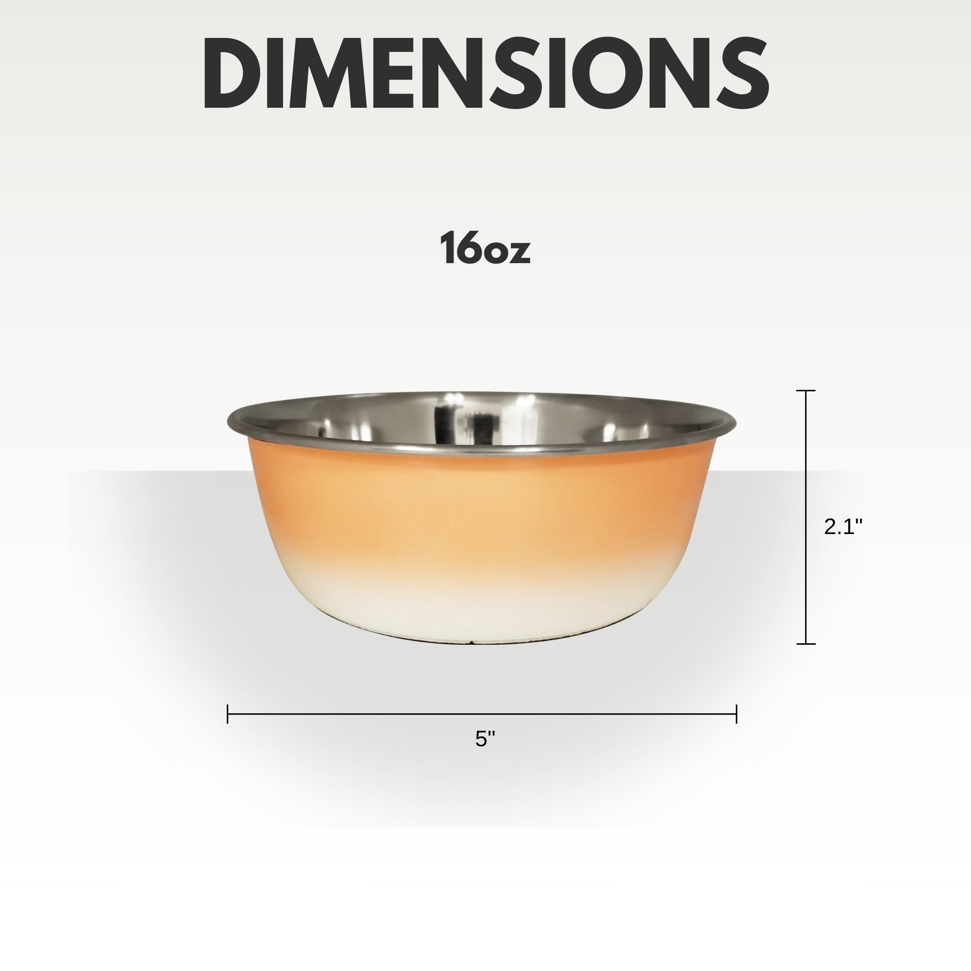 Stainless Steel Deep Dog Bowl Dish in Peach Coral Finish - Majestic Pet Kingdom