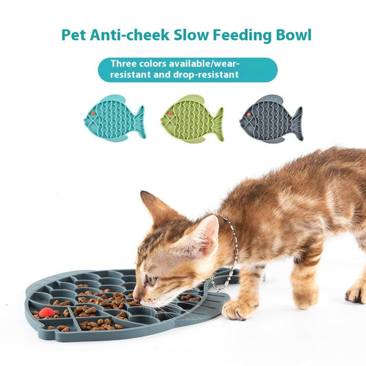 Dog Bowl Slow Feeder Non-Slip Anti-Choking Healthy Diet Dish