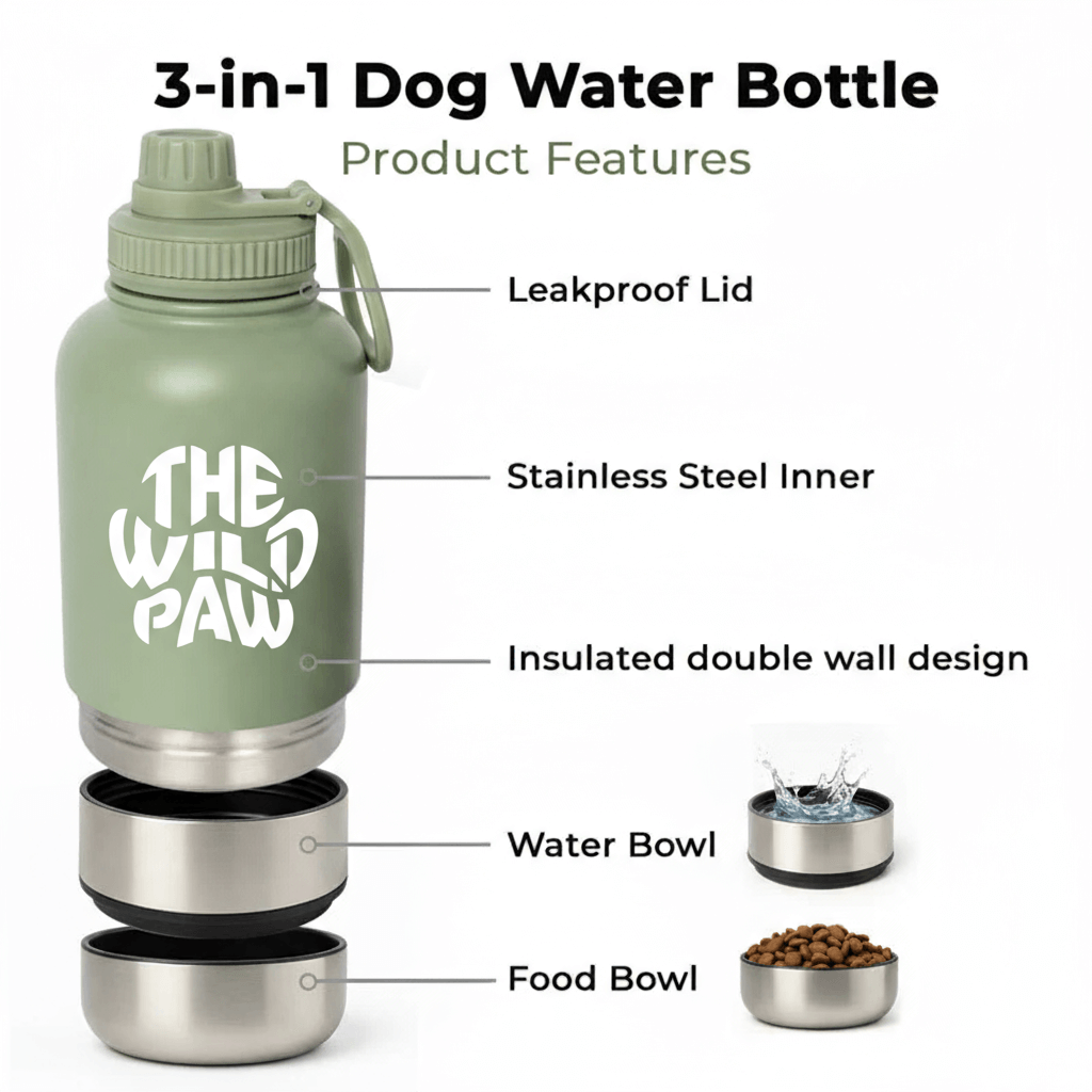 WildSip 3-in-1 Hydro Flask - Majestic Pet Kingdom
