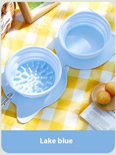 Folding Bowl For Pet Outdoor Portable Dog Feeder Cat