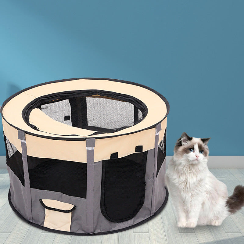 Foldable Enclosed Indoor Tent Bed for Dogs & Cats - Majestic Pet Kingdom