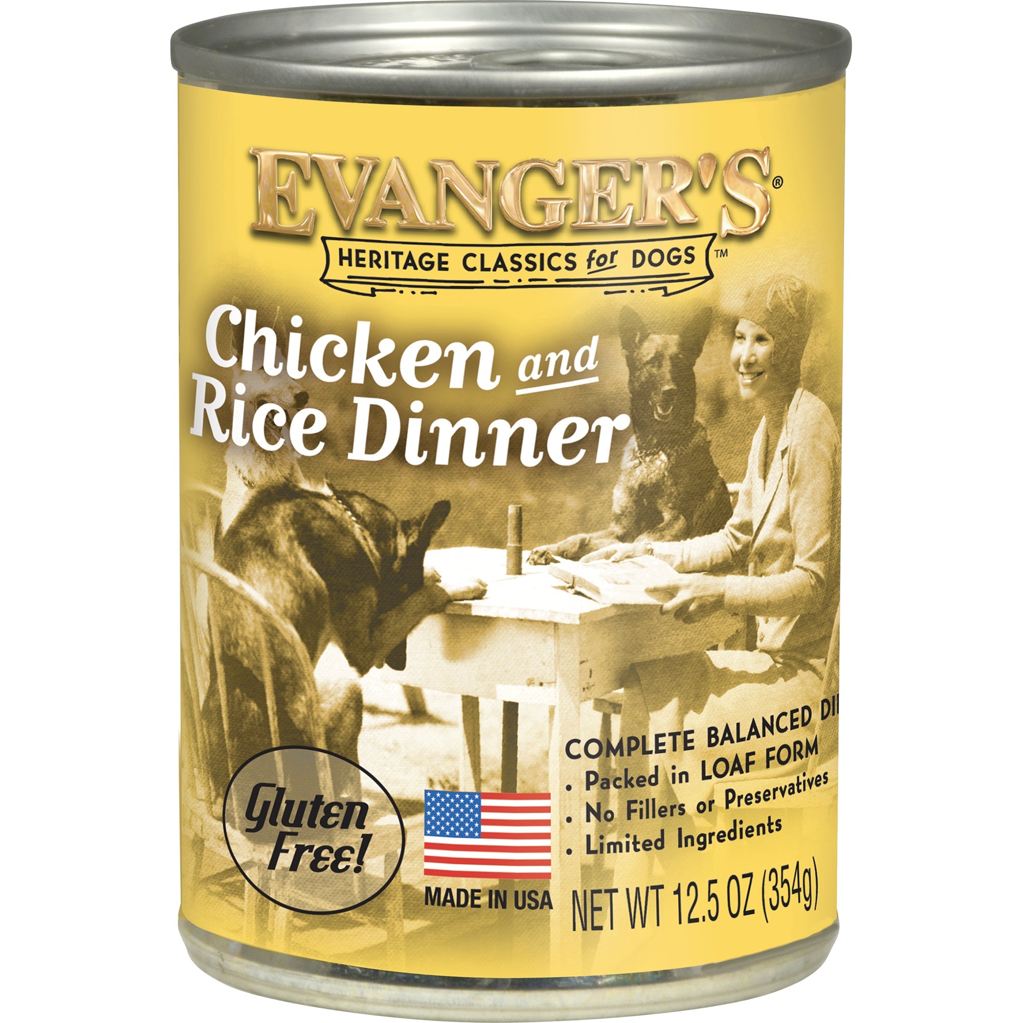 Evanger's Classic All Life Stages Chicken & Rice Wet Dog Can (12.5oz) - Majestic Pet Kingdom