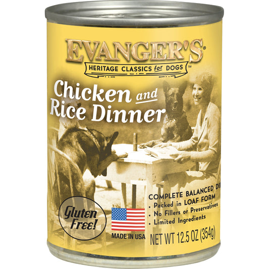 Evanger's Classic All Life Stages Chicken & Rice Wet Dog Can (12.5oz) - Majestic Pet Kingdom
