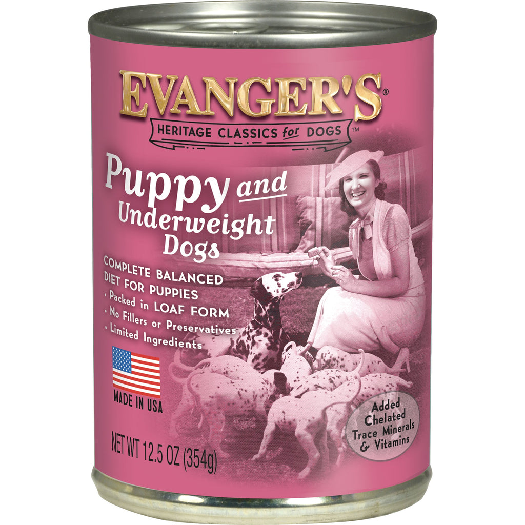 Evanger's Classic Puppy & Underweight Dogs Chicken & Beef Wet Dog Can (12.5oz) - Majestic Pet Kingdom
