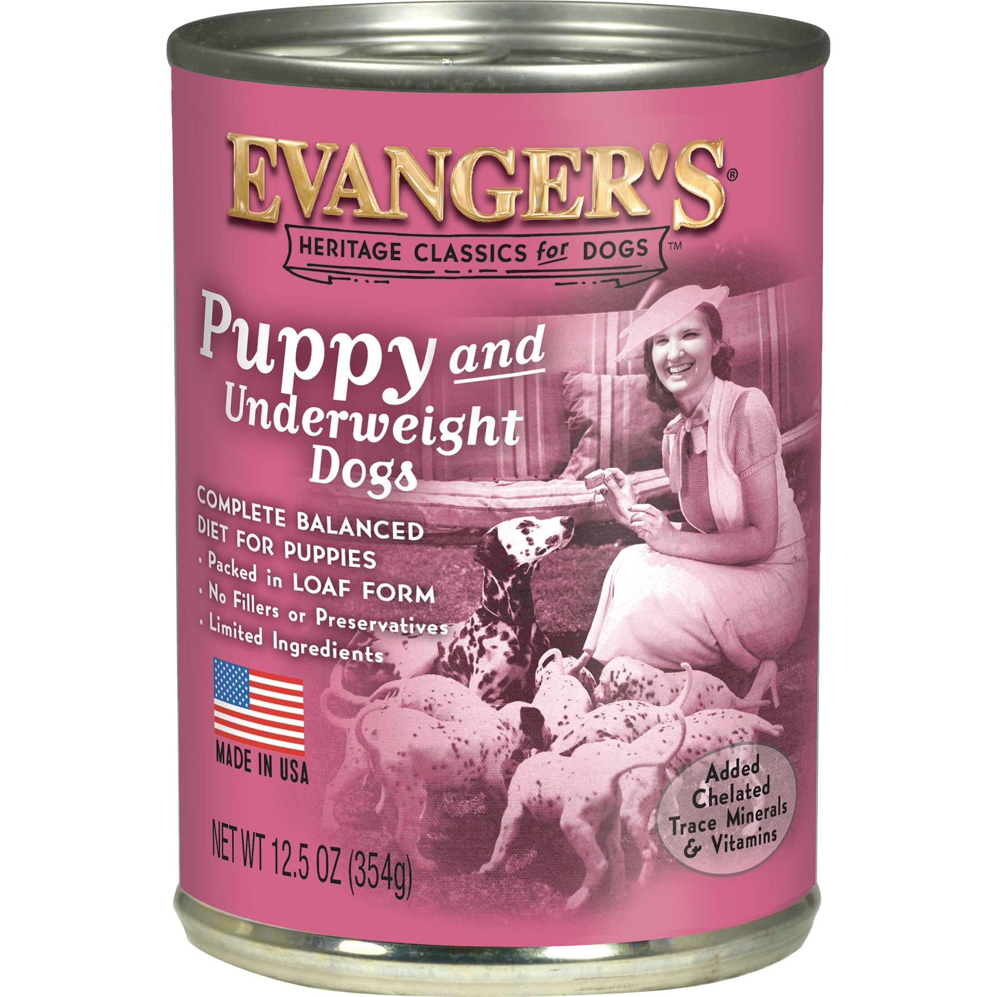 Evanger's Classic Puppy & Underweight Dogs Chicken & Beef Wet Dog Can (12.5oz) - Majestic Pet Kingdom
