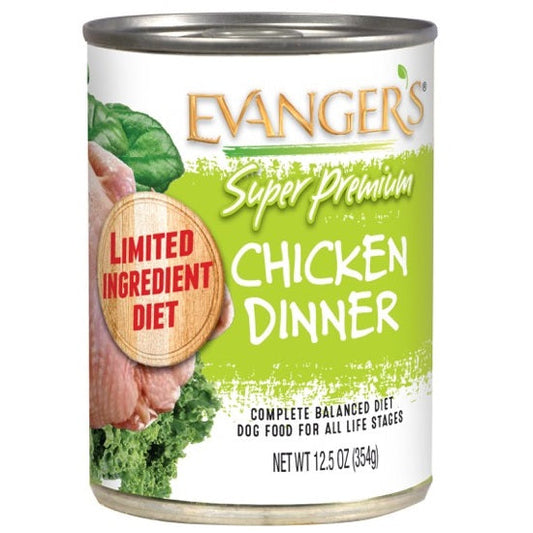 Evanger's Super Premium All Life Stages Chicken Dinner Wet Dog Can (12.5oz) - Majestic Pet Kingdom