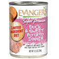 Evanger's Super Premium All Life Stages Duck & Sweet Potato, Limited Ingredient Wet Dog Can (12.5oz) - Majestic Pet Kingdom