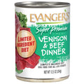 Evanger's Super Premium All Life Stages Venison & Beef Dinner, Limited Ingredient Wet Dog Can (12.5oz) - Majestic Pet Kingdom