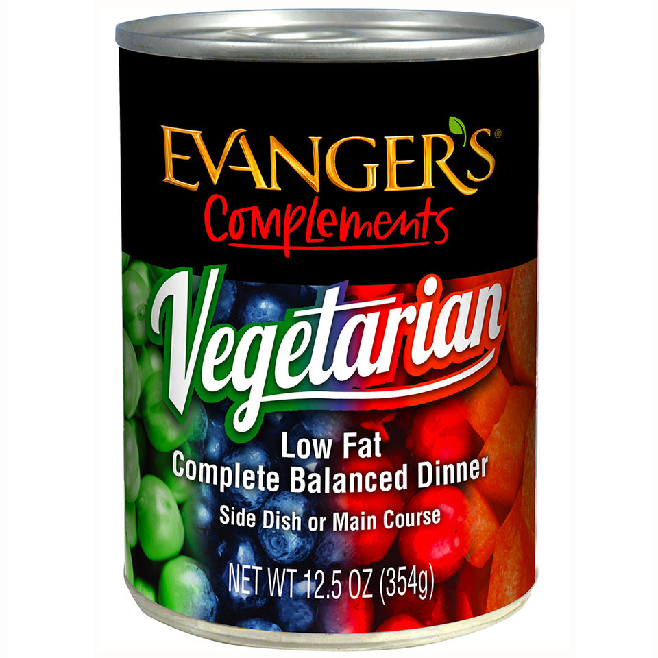 Evanger's Complements Grain Free All Life Stages Vegetarian Dinner Wet Dog & Cat Can (12.5oz) - Majestic Pet Kingdom