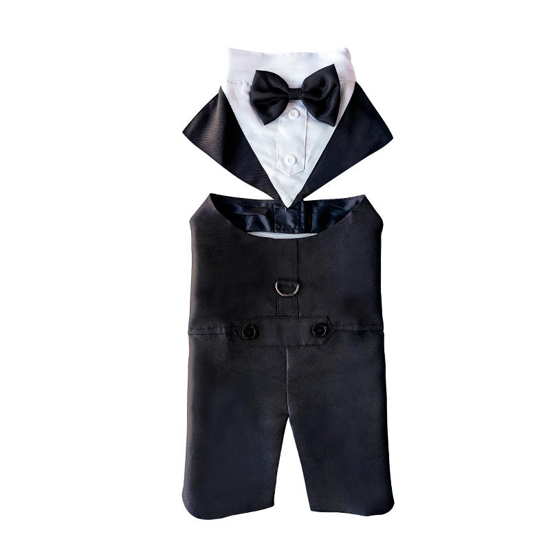 Dog Tuxedo Pet Wedding Groomsmen Outfit - Majestic Pet Kingdom