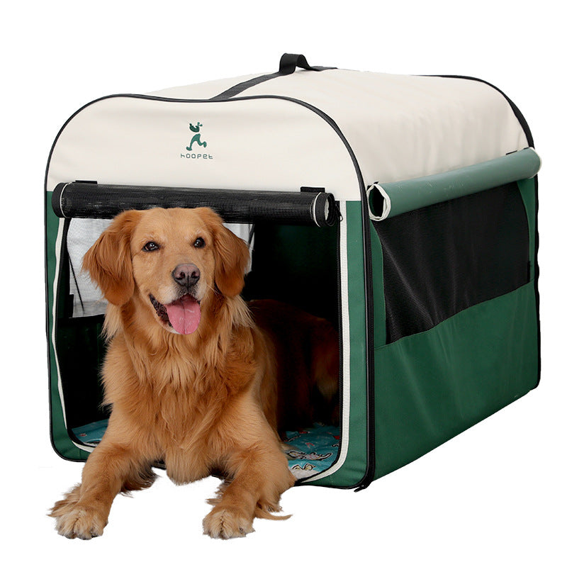 Warm Enclosed Winter Dog Kennel & Cat House - Majestic Pet Kingdom