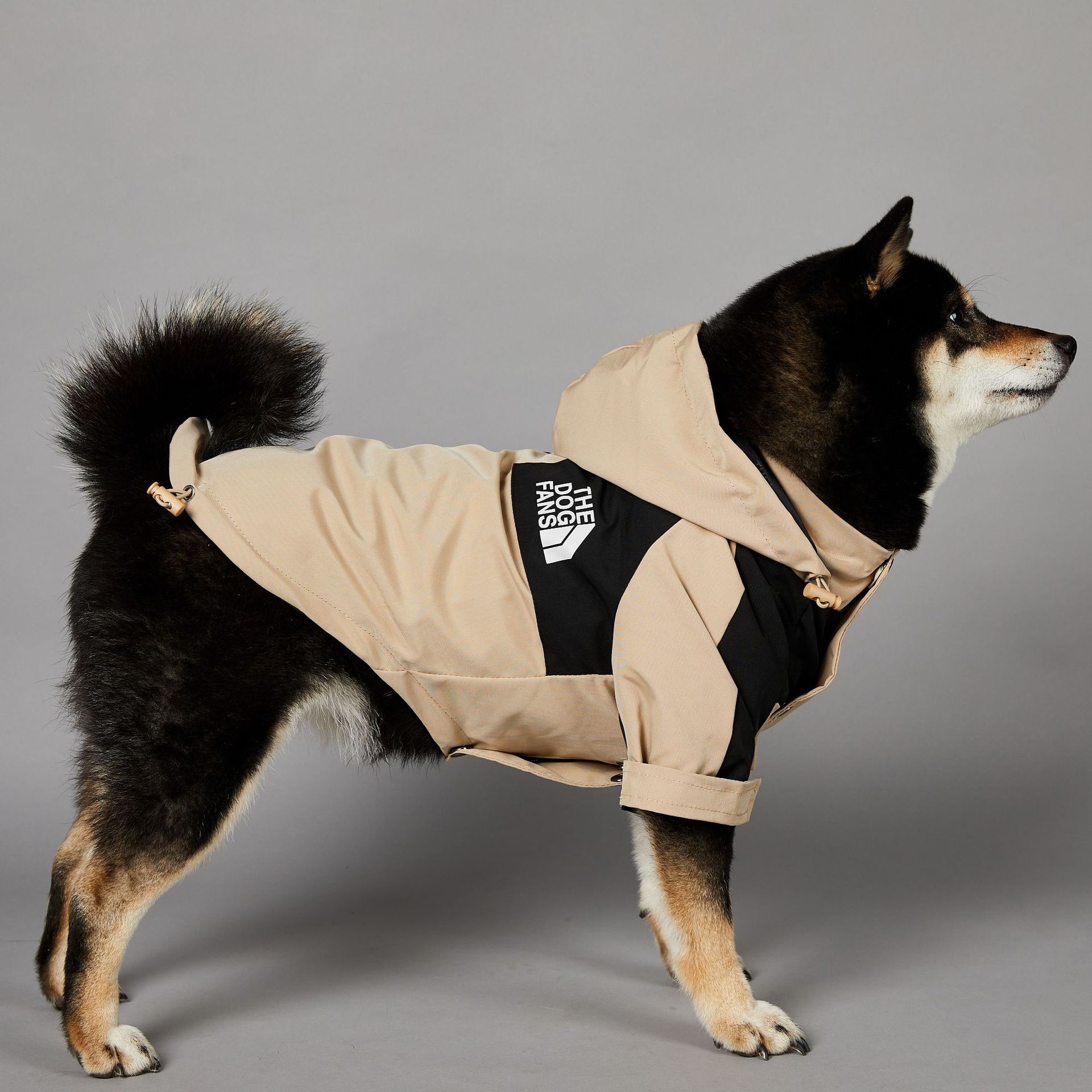 Khaki Dog Pet Shell Jacket - Majestic Pet Kingdom