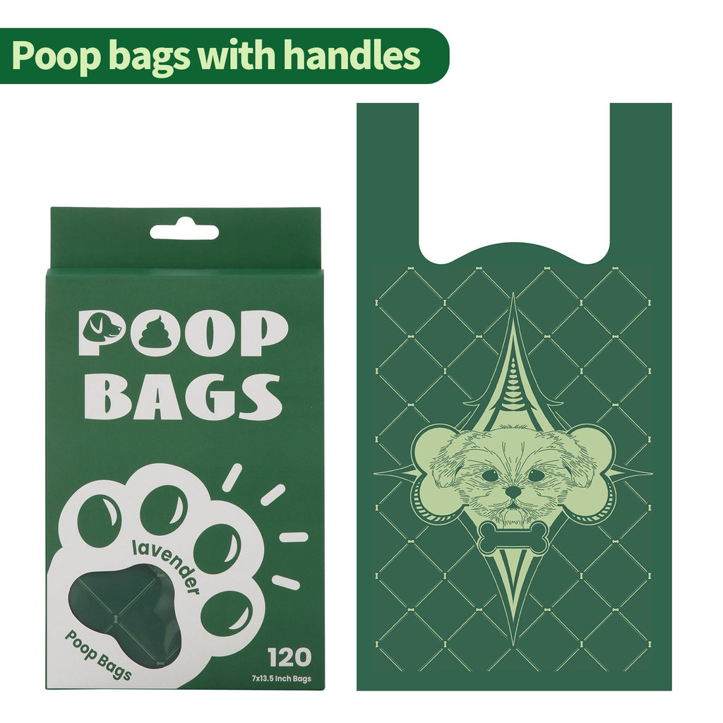 Dog Waste Bags Degradable EPI Vest Handle Poop Carrier
