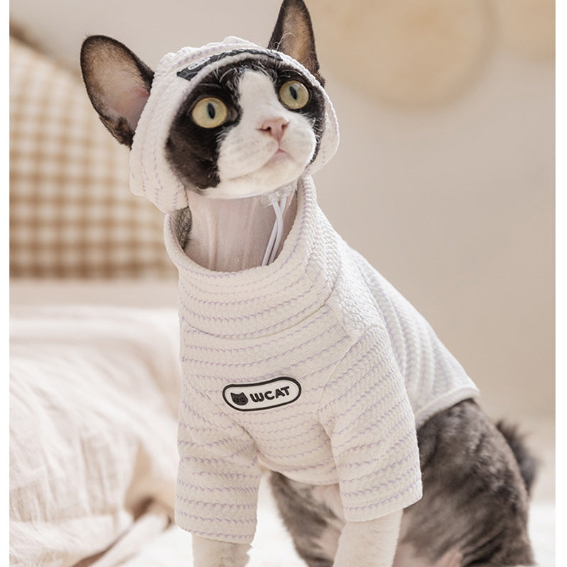 New Pet Base Shirt, Thin And Simple Striped Two-legged Shirt For Autumn And Winter, German Cat, Puppy, Dog And Cat Clothes - Majestic Pet Kingdom