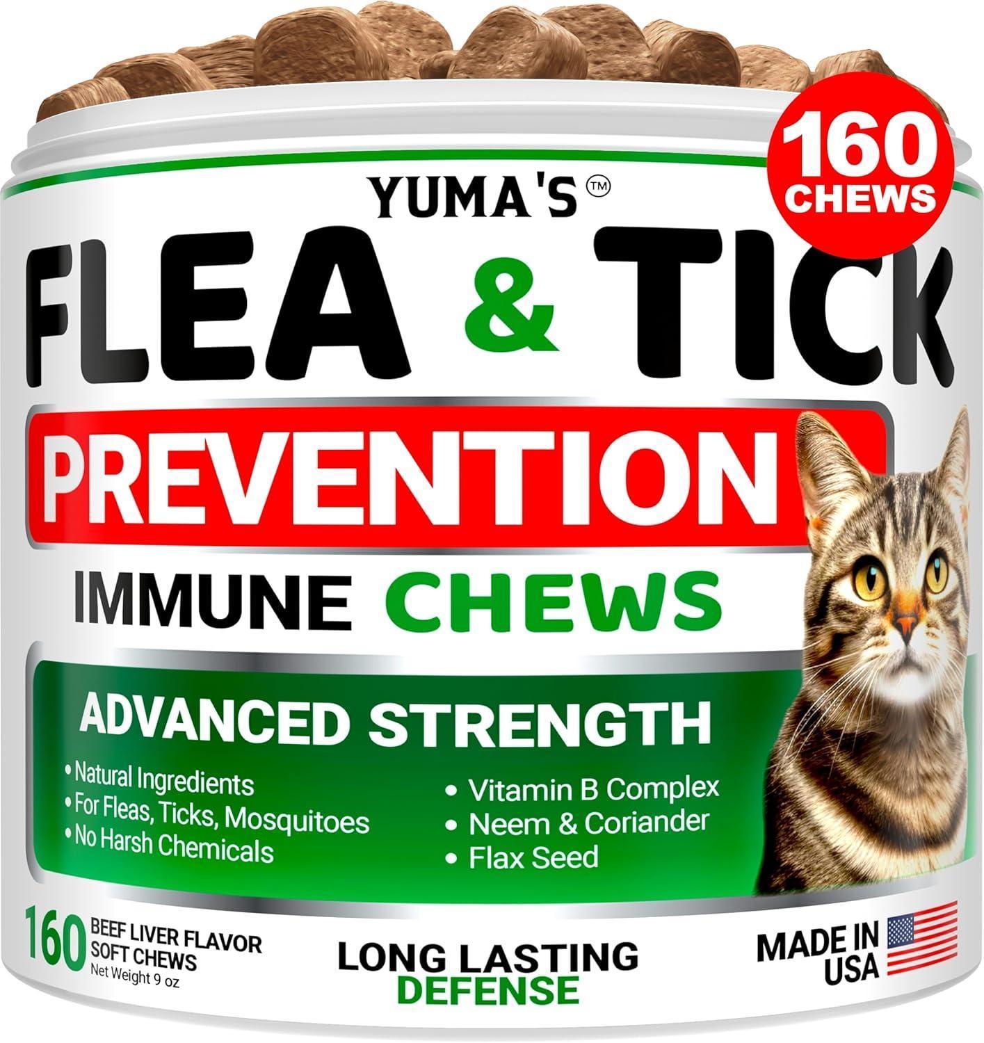Flea & Tick Chews for Cats - Oral Health Supplement