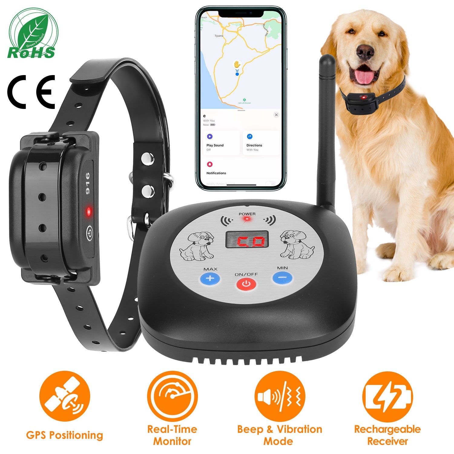 GBruno 328FT Electric Wireless Dog Fence | Purrfect Pet Kingdom