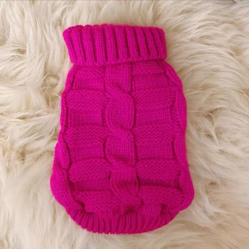 Cat Clothes Cat Pet Supplies Autumn Winter Knitted Sweater Cute Net Red - Majestic Pet Kingdom