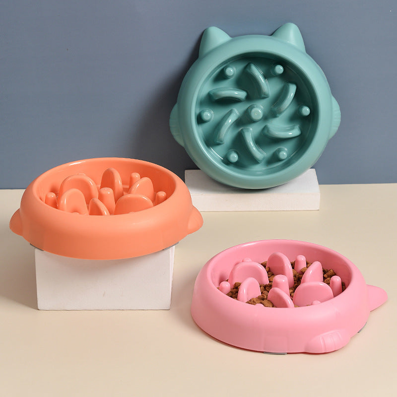 Dog Bowl Slow Feeder Anti-Choking Maze Healthy Eating Plate - Detail Angle 2 | Majestic Pet Kingdom