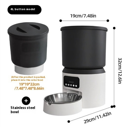 4L Smart Feeder Pet Cat Dog Timing Remote Monitoring - Majestic Pet Kingdom