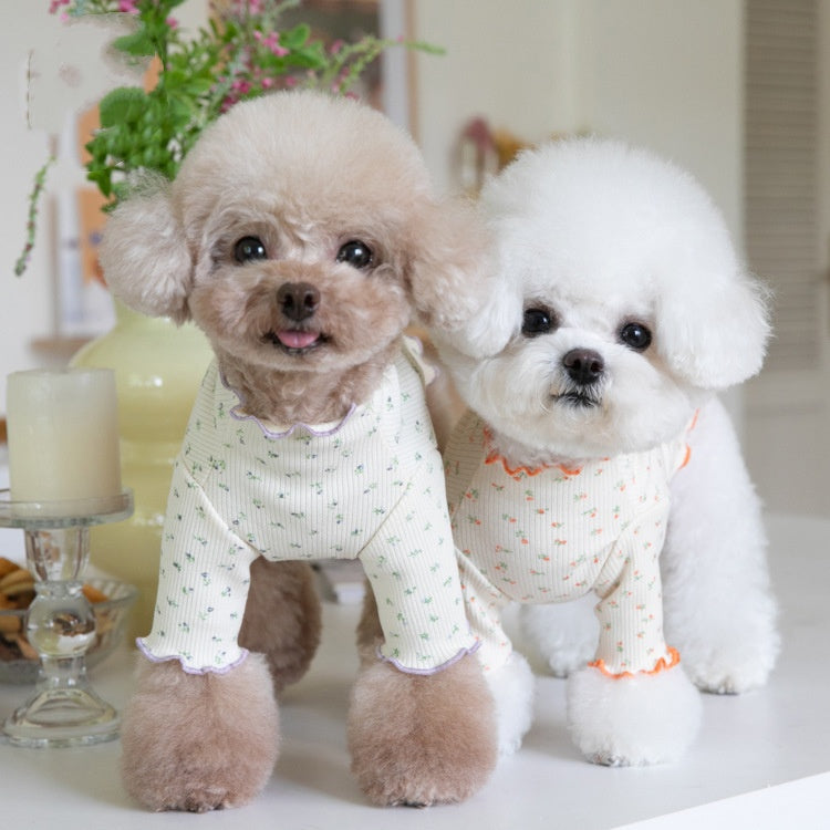 Floral-patterned Home Base-layer Pet Clothing - Majestic Pet Kingdom