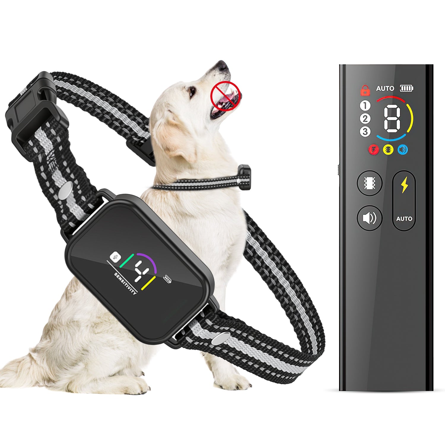 Dog Training Collar with Remote and Bark Control for Small Dogs