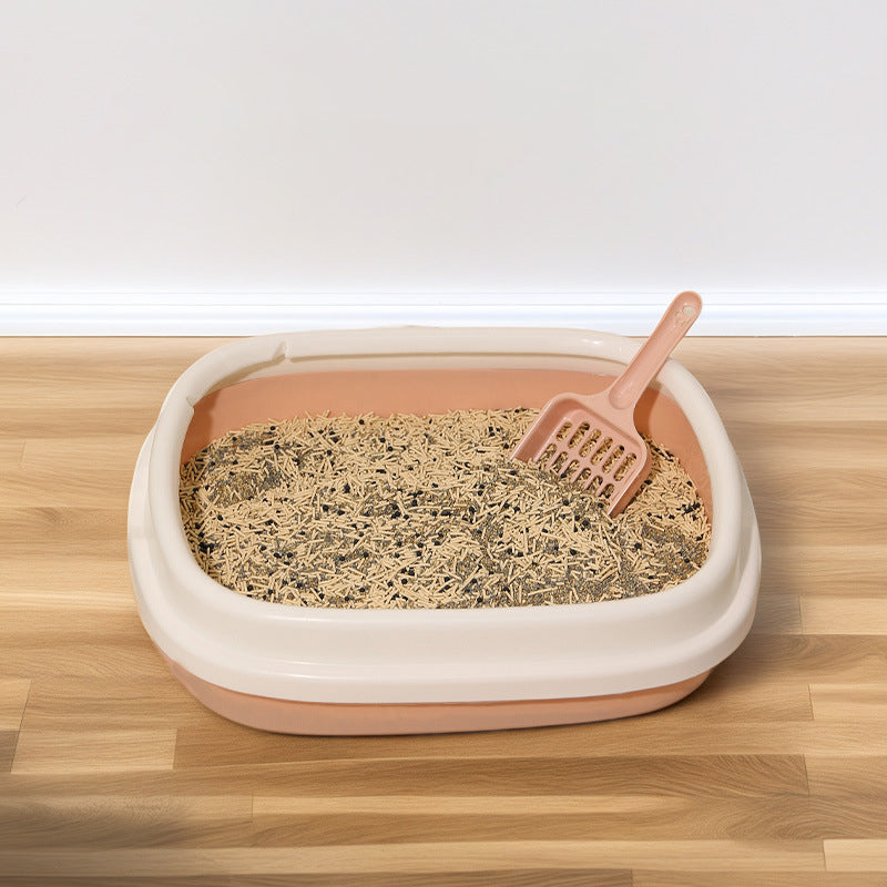 Cat Litter Box Pet Toilet Bedpan Trainer Tray Scoop