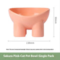 Pet Bowl Cute Cat Basin Double Bowl Neck Protection High Leg Anti-tumble - Majestic Pet Kingdom