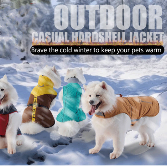Water- And Wind-Resistant Velcro Jacket For Medium To Large Dogs - Premium Pet Accessory