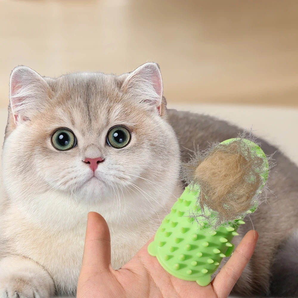 Pets Cat Hair Removal Massage Comb Cats Scratching Rubbing Brush Kitten Grooming Self Cleaning Wall Corner Cat Scratcher Combs Pet Products - Majestic Pet Kingdom