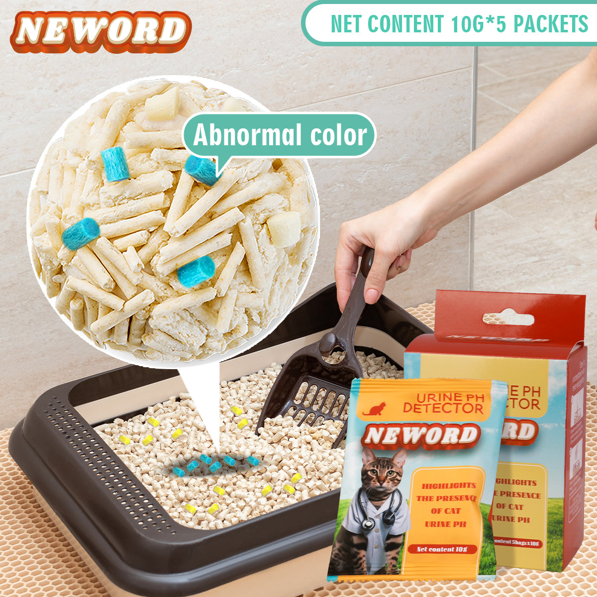 Cat Litter Self Checking Health Indicator Particles Powder