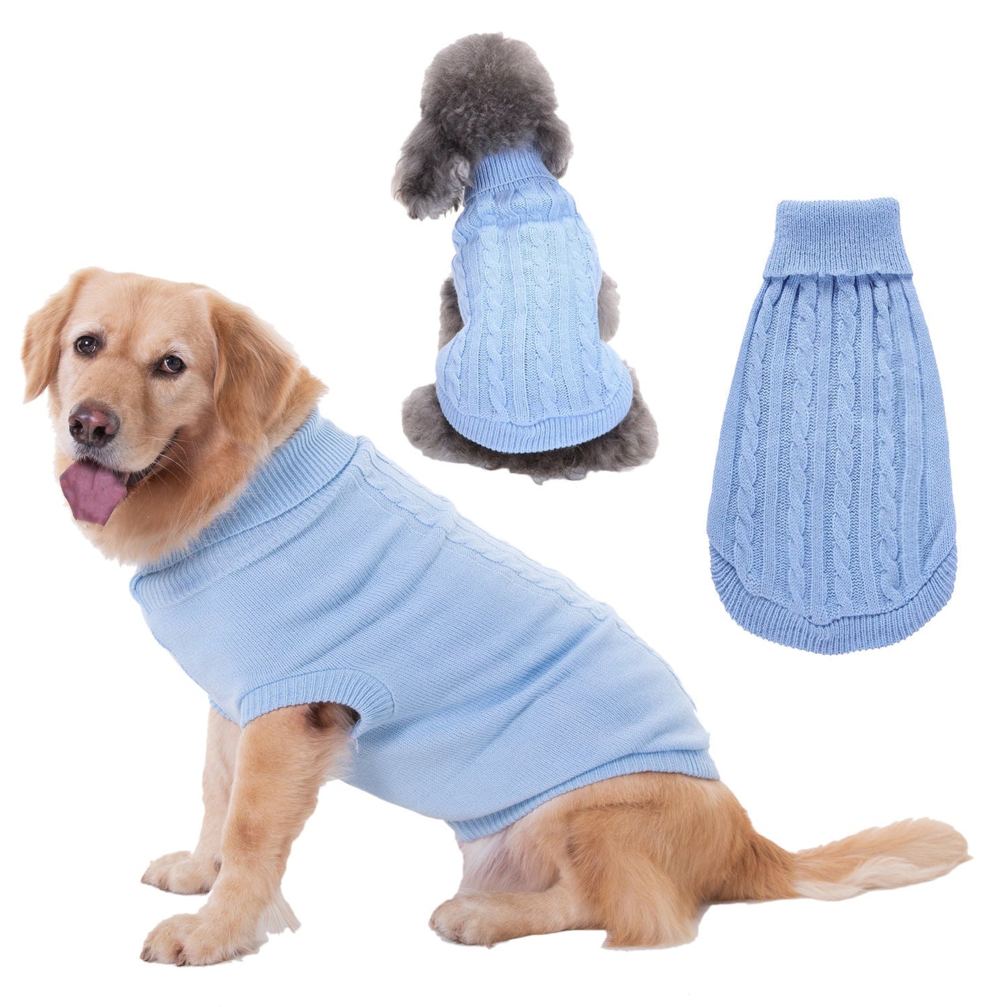 Solid Color Puppy Dog Clothes Teddy Bichon Pet Sweater - Majestic Pet Kingdom
