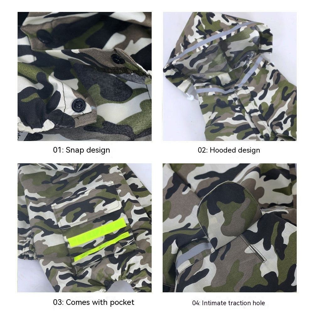 Dog Raincoat Border Shepherd Dog Clothing Waterproof - Majestic Pet Kingdom