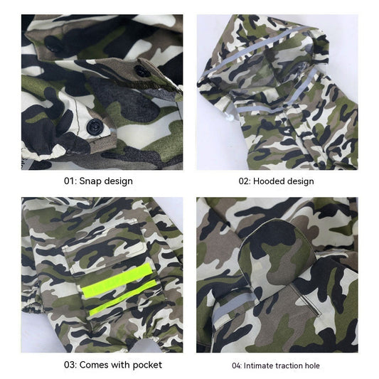 Dog Raincoat Border Shepherd Dog Clothing Waterproof - Majestic Pet Kingdom
