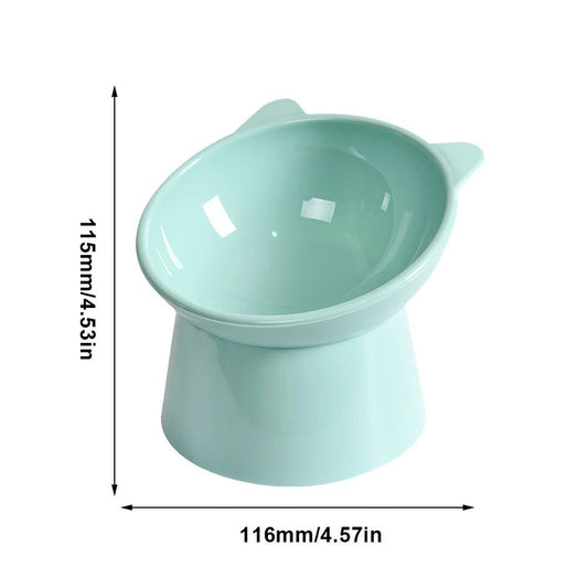 Tilted Cat Food Bowl Elevated Cat Bowl Ergonomic Raised Cat Food Bowl Anti Vomiting Plastic Feeding Bowl Non Slip For Cats Dogs
