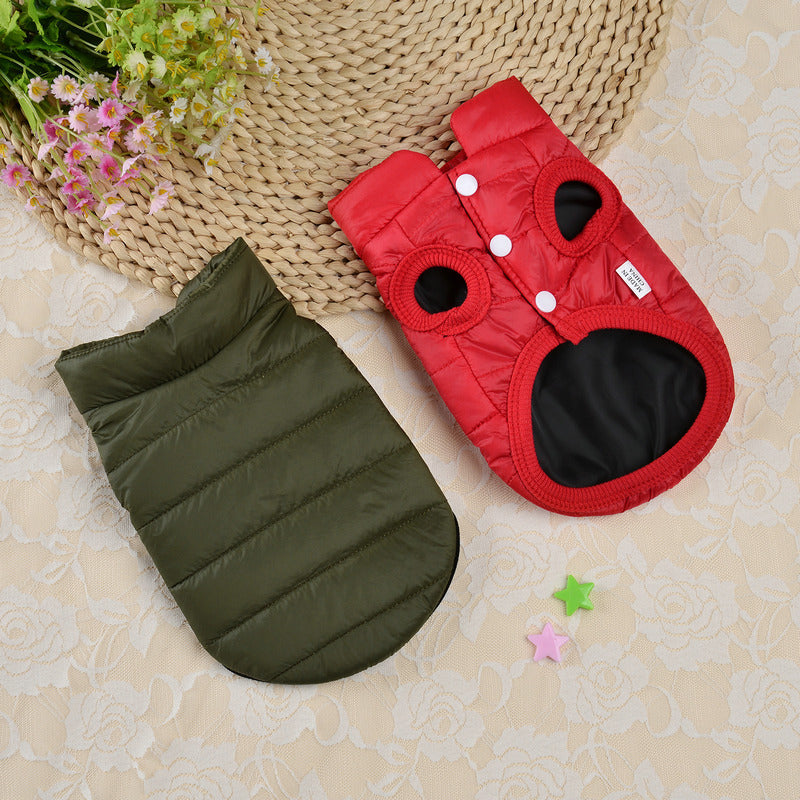 Small Dog Teddy Autumn Autumn Winter Cat Thermal Padded Coat - Majestic Pet Kingdom