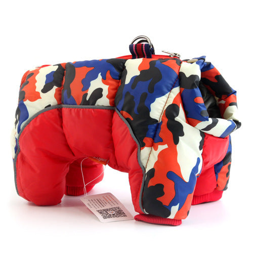 Pet Dog Winter Clothes Thick Warm Down Jacket Teddy Cotton Coat - Majestic Pet Kingdom