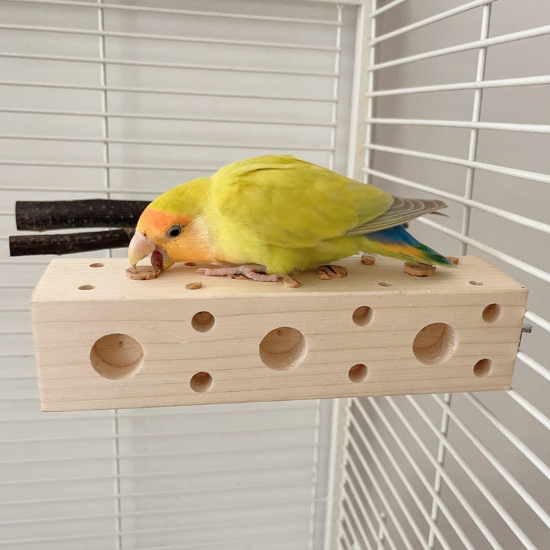 Parrot Educational Toy For Gnawing Wood