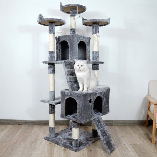 Cat Tree Large Climbing Frame Integrated Platform Sisal Column - Majestic Pet Kingdom