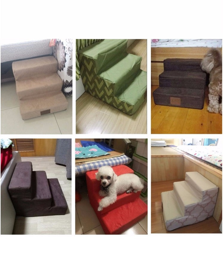 Sponge Pet Dog Steps & Bed Climbing Ladder