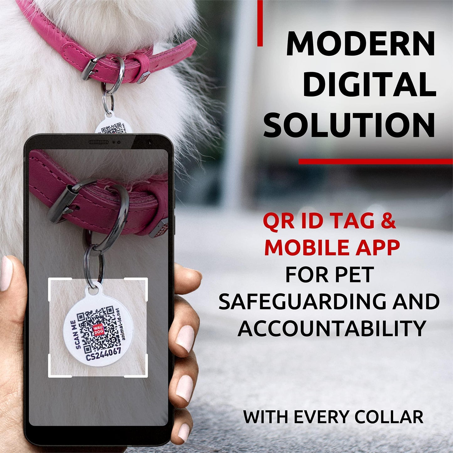 Dog Collar Rolled Pink Leather Padded Strap 10-13 In Neck - Detail Angle 3 | Majestic Pet Kingdom