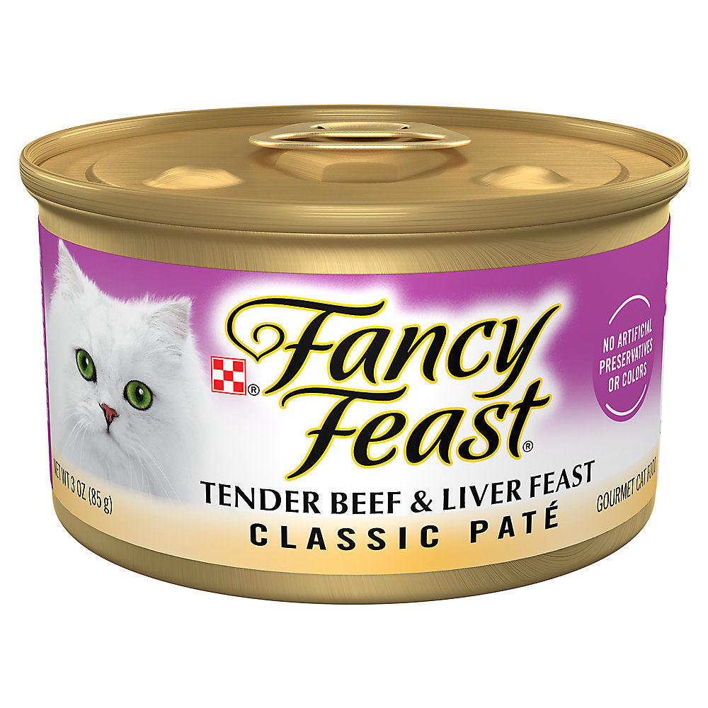 Fancy Feast Beef & Liver Classic Pate Wet Cat Food (3oz) - Majestic Pet Kingdom