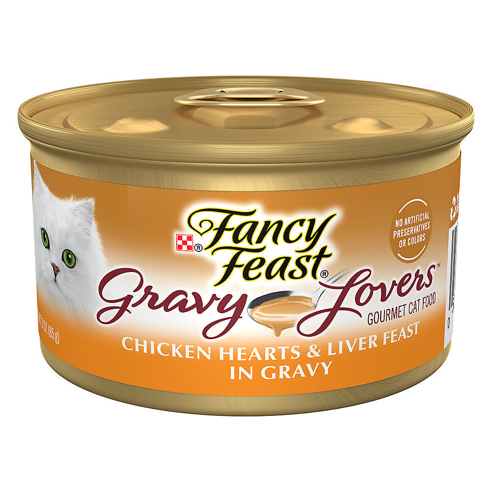 Fancy Feast Gravy Lovers Chicken Heart & Liver in Gravy Wet Cat Food (3oz) - Majestic Pet Kingdom